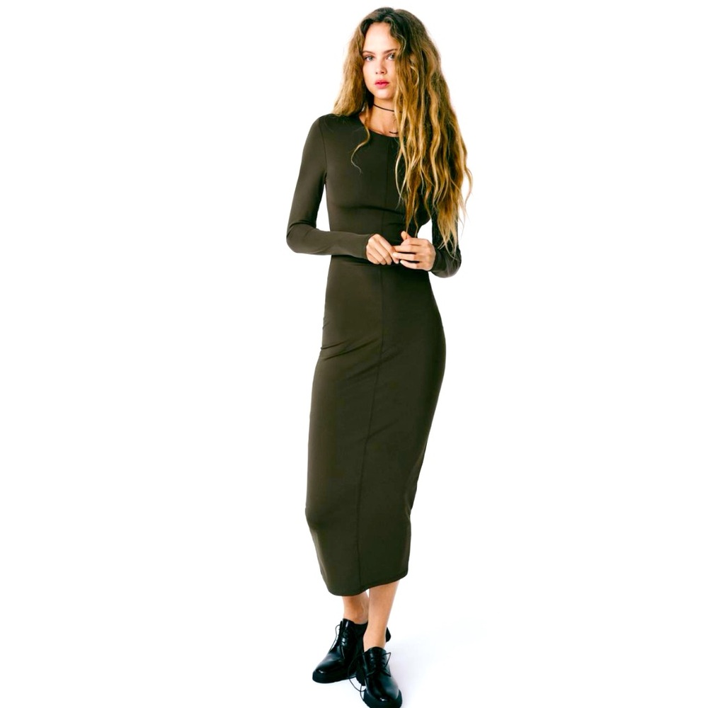 FITTED POLYAMIDE DRESS